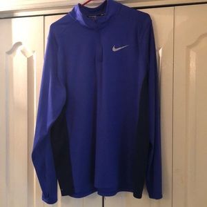 Nike Dri Fit 3/4 Zipper Long Sleeve Pullover